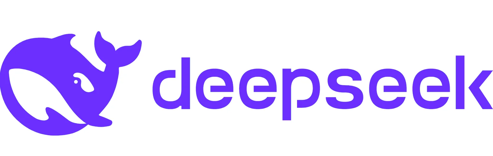 보라색 바탕에 흰색으로 표기된 DeepSeek 로고 이미지입니다.