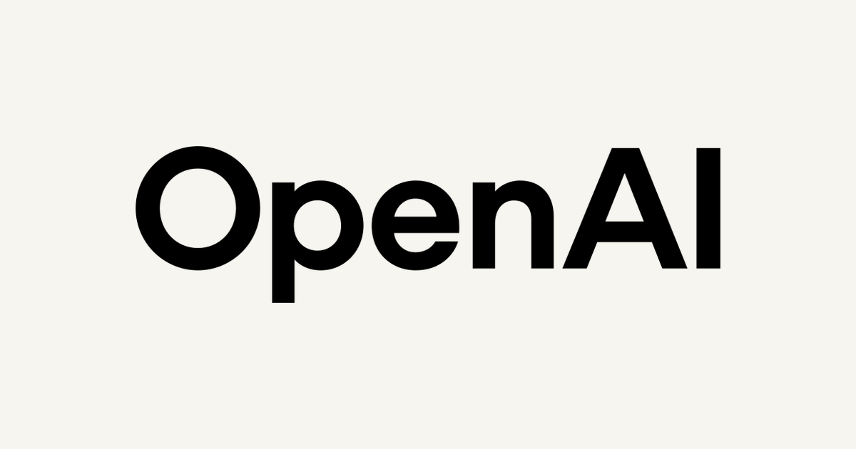 검은 배경 위에 흰색으로 쓰인 OpenAI 워드마크 로고. 기사 주인공 회사의 공식 로고다.