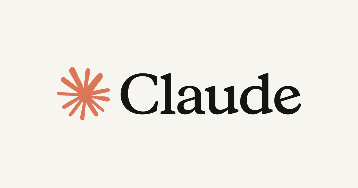 짙은 배경 위에 Claude의 로고가 표시된 이미지다.